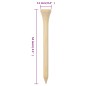 vidaXL Golf-Tees 1000 Stk. 54 mm Bambus vidaXL Golf-Tees 1000 Stk. 54 mm Bambus