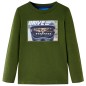 Kinder-Langarmshirt Dunkles Khaki 104 Kinder-Langarmshirt Dunkles Khaki 104