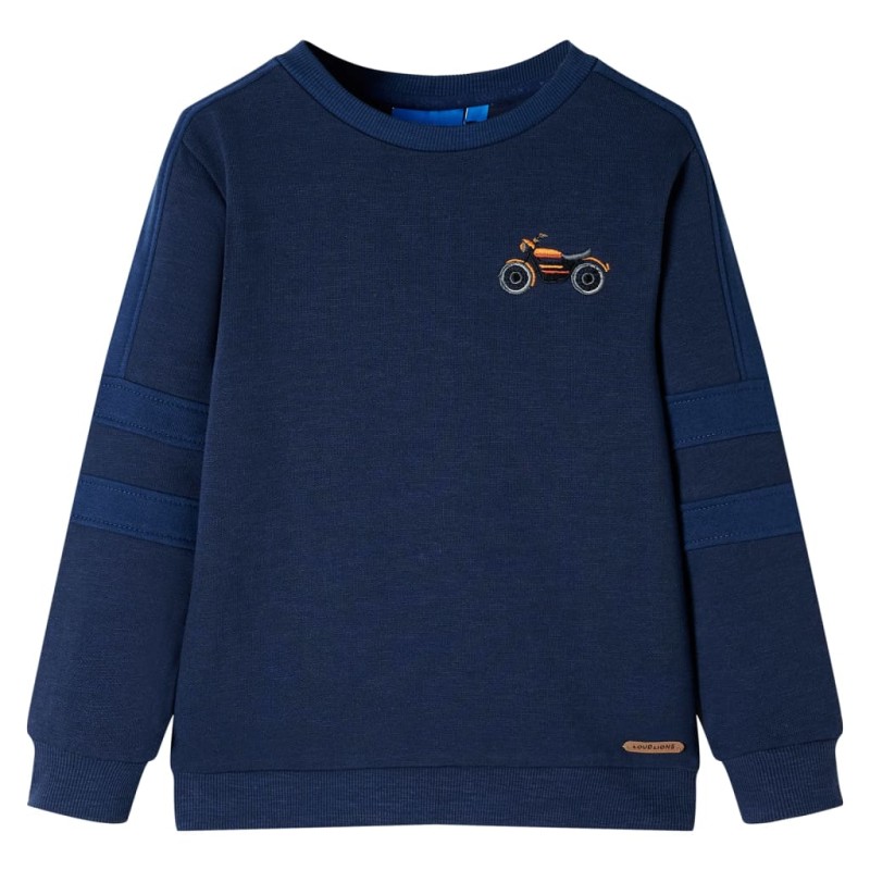 Kinder-Sweatshirt Marineblau Melange 140 Kinder-Sweatshirt Marineblau Melange 140