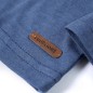Kinder-Langarmshirt Blau Melange 128 Kinder-Langarmshirt Blau Melange 128