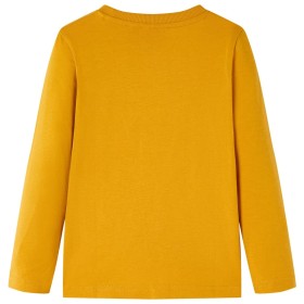 Kinder-Langarmshirt Ocker 128