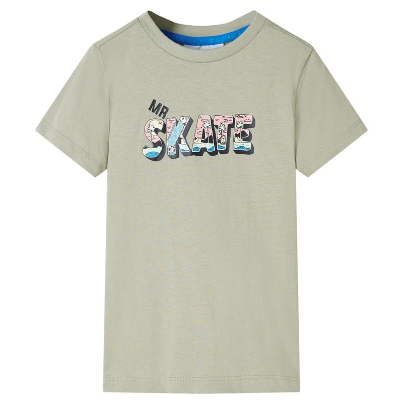 Kinder-T-Shirt Helles Khaki 128 Kinder-T-Shirt Helles Khaki 128