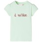 Kinder-T-Shirt mit Flügelärmeln Zartgrün 92 Kinder-T-Shirt mit Flügelärmeln Zartgrün 92