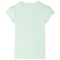 Kinder-T-Shirt mit Flügelärmeln Zartgrün 92 Kinder-T-Shirt mit Flügelärmeln Zartgrün 92