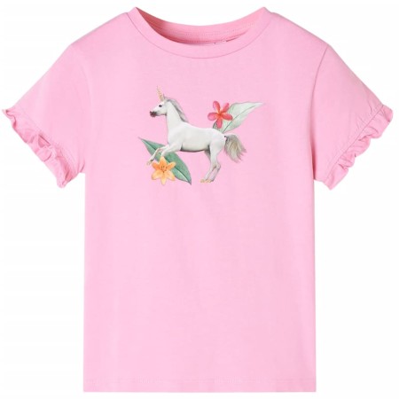Kinder-Kurzarmshirt Hellrosa 92