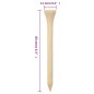 vidaXL Golf-Tees 1000 Stk. 83 mm Bambus vidaXL Golf-Tees 1000 Stk. 83 mm Bambus