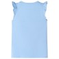Kinder-T-Shirt mit Rüschenärmeln Hellblau 128 Kinder-T-Shirt mit Rüschenärmeln Hellblau 128