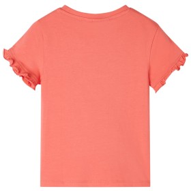 Kinder-Kurzarmshirt Korallenrosa 104