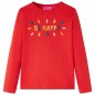 Kinder-Langarmshirt Rot 128 Kinder-Langarmshirt Rot 128