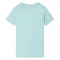 Kinder-T-Shirt Helles Minzgrün 104 Kinder-T-Shirt Helles Minzgrün 104