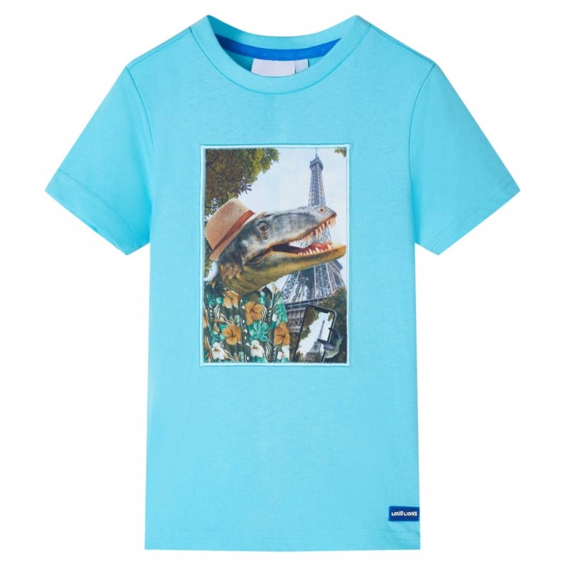Kinder-T-Shirt Aquablau 92 Kinder-T-Shirt Aquablau 92