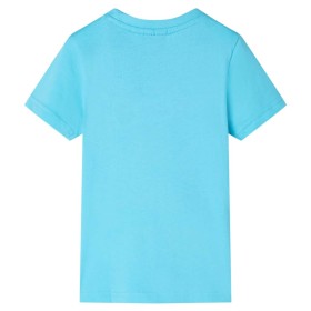 Kinder-T-Shirt Aquablau 92