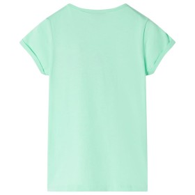 Kinder-T-Shirt Knallgrün 128