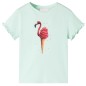 Kinder-T-Shirt Helles Minzgrün 116 Kinder-T-Shirt Helles Minzgrün 116