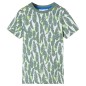 Kinder-T-Shirt Ecru und Dunkles Efeugrün 116 Kinder-T-Shirt Ecru und Dunkles Efeugrün 116