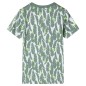Kinder-T-Shirt Ecru und Dunkles Efeugrün 116 Kinder-T-Shirt Ecru und Dunkles Efeugrün 116