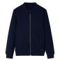 Kinder-Sweatshirt mit Reißverschluss Marineblau 116 Kinder-Sweatshirt mit Reißverschluss Marineblau 116