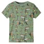Kinderpyjama mit Kurzen Ärmeln Hellkhaki 128