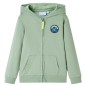 Kinder-Kapuzenpullover mit Reißverschluss Helles Khaki 116 Kinder-Kapuzenpullover mit Reißverschluss Helles Khaki 116