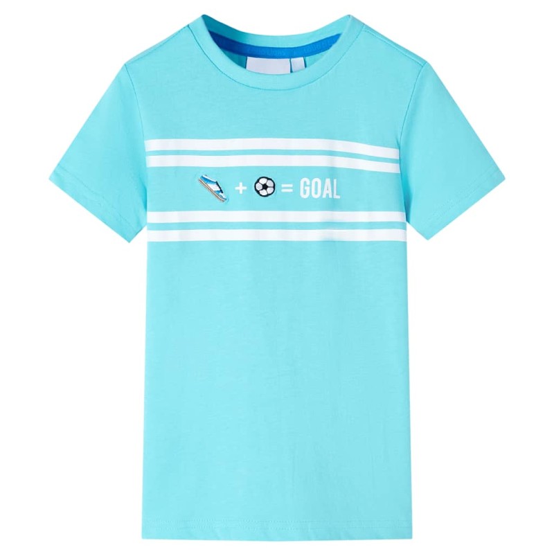 Kinder-T-Shirt Aquablau 128 Kinder-T-Shirt Aquablau 128