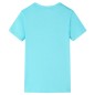 Kinder-T-Shirt Aquablau 128 Kinder-T-Shirt Aquablau 128