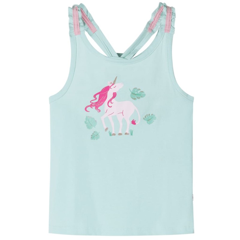 Kinder-Tanktop Helles Minzgrün 128 Kinder-Tanktop Helles Minzgrün 128
