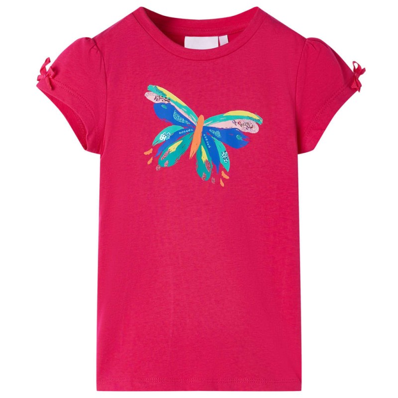 Kinder-T-Shirt Knallrosa 128 Kinder-T-Shirt Knallrosa 128