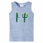 Kinder-Tanktop Blau Melange 104 Kinder-Tanktop Blau Melange 104