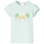 Kinder-T-Shirt Helles Minzgrün 128 Kinder-T-Shirt Helles Minzgrün 128