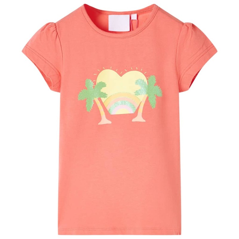 Kinder-T-Shirt Korallenrosa 140 Kinder-T-Shirt Korallenrosa 140