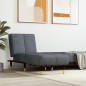 Chaiselongue Dunkelgrau Samt Chaiselongue Dunkelgrau Samt