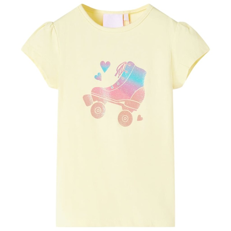 Kinder-T-Shirt Zartgelb 140 Kinder-T-Shirt Zartgelb 140