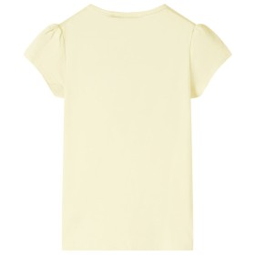 Kinder-T-Shirt Zartgelb 140