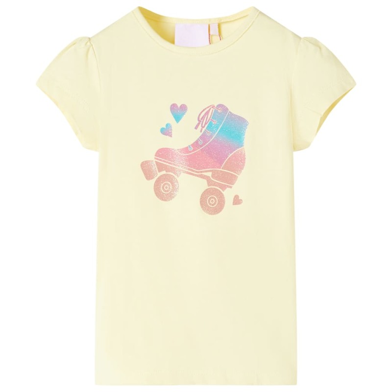 Kinder-T-Shirt Zartgelb 116 Kinder-T-Shirt Zartgelb 116