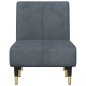 Chaiselongue Dunkelgrau Samt Chaiselongue Dunkelgrau Samt