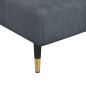 Chaiselongue Dunkelgrau Samt Chaiselongue Dunkelgrau Samt