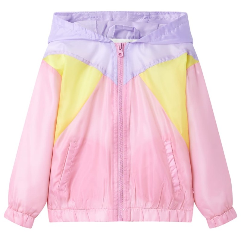 Kinder-Kapuzenjacke mit Reißverschluss Mehrfarbig 92 Kinder-Kapuzenjacke mit Reißverschluss Mehrfarbig 92