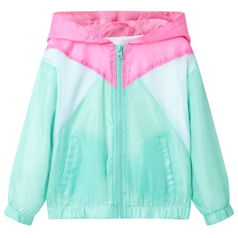Kinder-Kapuzenjacke mit Reißverschluss Mehrfarbig 104 Kinder-Kapuzenjacke mit Reißverschluss Mehrfarbig 104