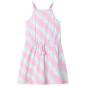 Kinderkleid mit Kordelzug Ärmellos Rosa 128 Kinderkleid mit Kordelzug Ärmellos Rosa 128