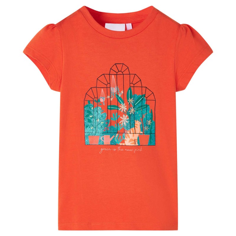 Kinder-T-Shirt Dunkelorange 92 Kinder-T-Shirt Dunkelorange 92