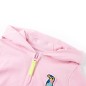 Kinder-Kapuzenpullover mit Reißverschluss Hellrosa 92 Kinder-Kapuzenpullover mit Reißverschluss Hellrosa 92
