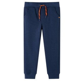 Kinder-Trainingshose Marineblau Melange 140