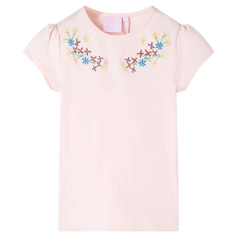 Kinder-T-Shirt Zartrosa 116 Kinder-T-Shirt Zartrosa 116