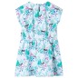 Kinderkleid Ecru und Dunkles Minzgrün 104 Kinderkleid Ecru und Dunkles Minzgrün 104
