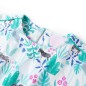 Kinderkleid Ecru und Dunkles Minzgrün 104 Kinderkleid Ecru und Dunkles Minzgrün 104
