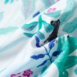 Kinderkleid Ecru und Dunkles Minzgrün 104 Kinderkleid Ecru und Dunkles Minzgrün 104