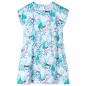 Kinderkleid Ecru und Dunkles Minzgrün 128 Kinderkleid Ecru und Dunkles Minzgrün 128