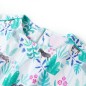 Kinderkleid Ecru und Dunkles Minzgrün 128 Kinderkleid Ecru und Dunkles Minzgrün 128