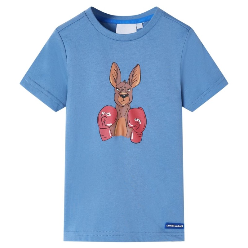 Kinder-Kurzarmshirt Mittelblau 104 Kinder-Kurzarmshirt Mittelblau 104
