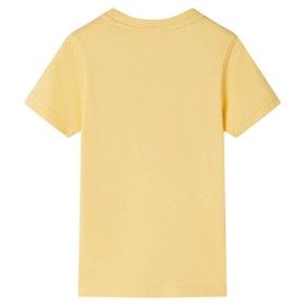 Kinder-Kurzarmshirt Gelb 128